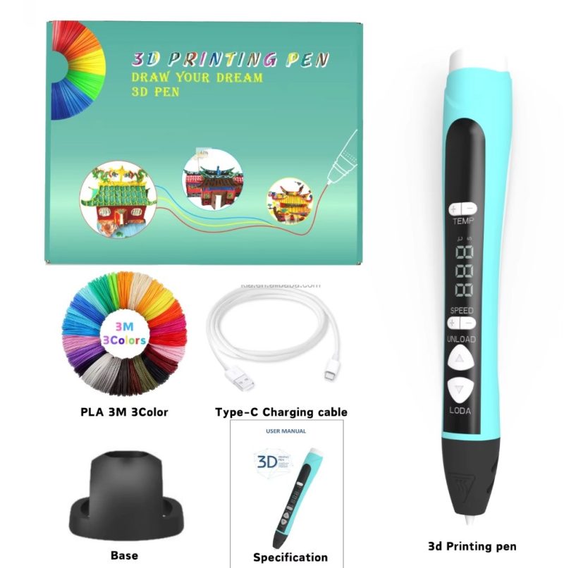 QY801L 3D printing pen - package